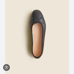 J.crew Zoe leather ballet flats